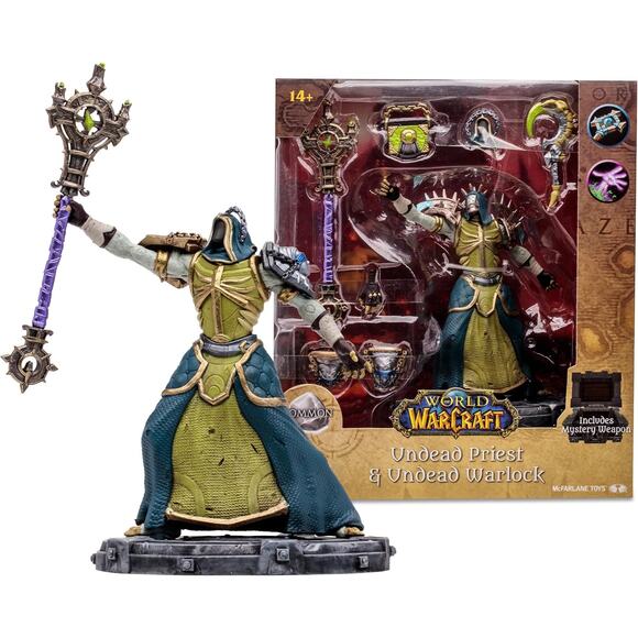 World of Warcraft 6In McFarlane Toys WV1 Undead: PriestWarlock NWT - Picture 6 of 6